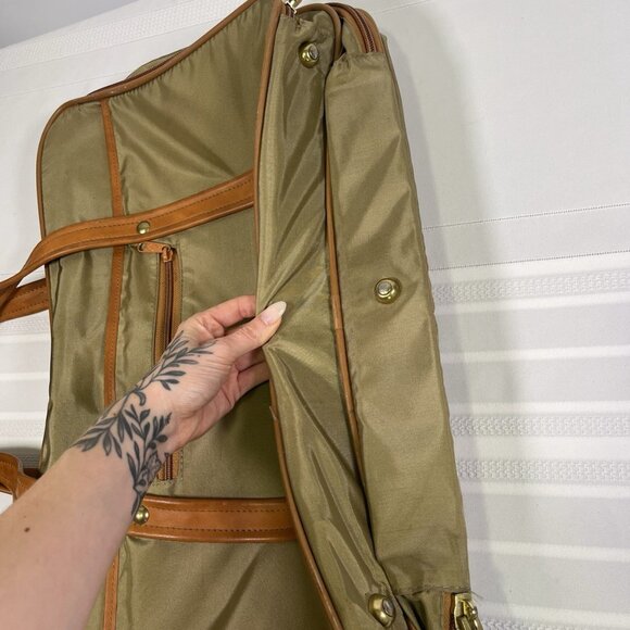 Hartmann Nylon Leather Trim Weekender Bag Luggage Garment Travel w/ Locks & Keys - Picture 5 of 13